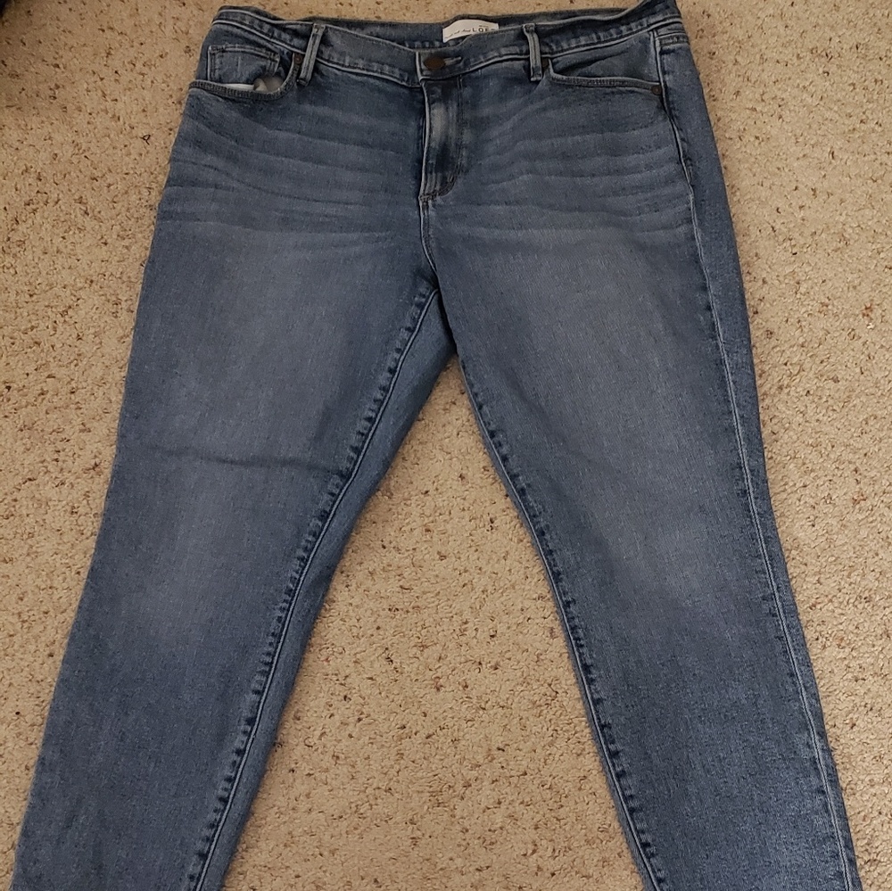 Loft mid wash skinny jeans, 12 / 31